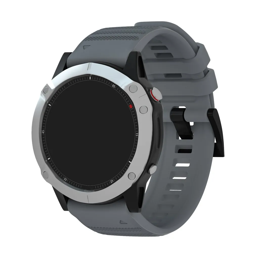 Ouhaobin Silicone Watchband 22mm For Garmin Fenix 6 Watch Quick Release Wrist Strap Bracelet Band Strap 1014#2