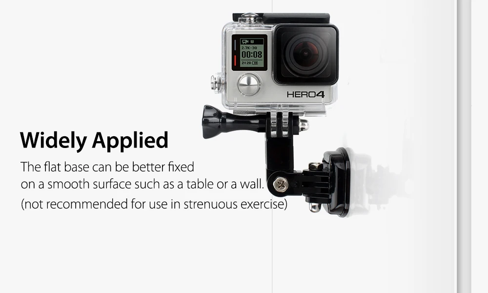 Vamson крепления на клейкой основе 3M клейкий для экшн-камеры GoPro Hero 7 6 5 4 для DJI OSMO экшн изогнутые/плоский поверхностного монтажа база для спортивной экшн-камеры Xiaomi Yi VP106