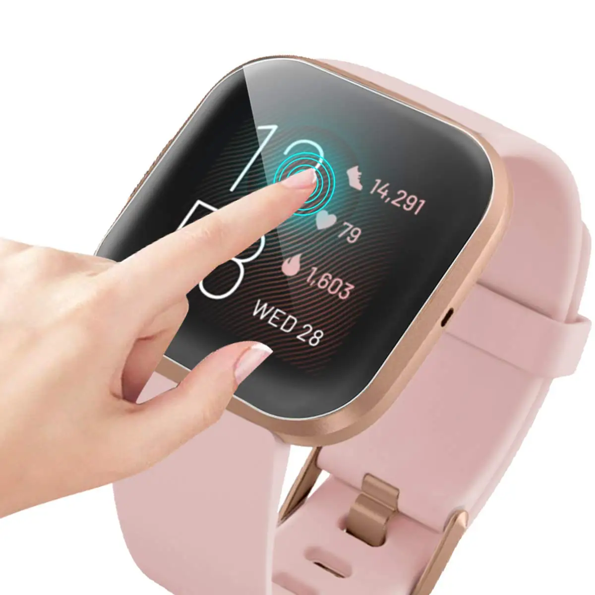 3 упаковки, мягкий ТПУ Для Fitbit Versa 2, Защитная пленка для экрана, максимальное покрытие, без пузырей, не царапается, Гибкая ТПУ пленка для Fitbit Versa 2