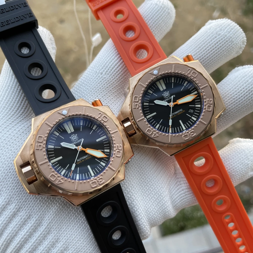 2021 New Arrival Factory Price Steeldive SD1969S 1200M Water Resistant NH35 Automatic Bi-Direction Bezel Dive Watch