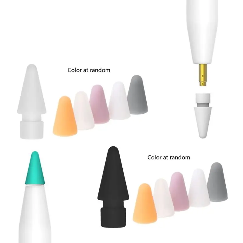 

Spare Nib Tip Replacement + 5 Stylus Pencil Cap Case 1st 2st iPad Pro Stylus Pen