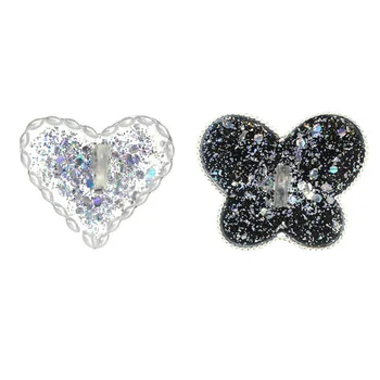 

Multi color and various manicure pieces, Japanese Style Butterfly heart shape, various optional crystal false nail display shelf