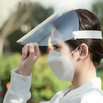 

Transparent Protective Mask Adjust Full Face Shield Flip Up Visor Eye Pregnancy Women Mask Safety Work Guard Equippe Toold