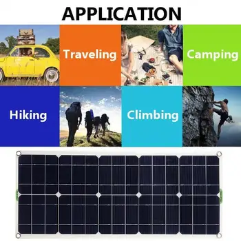 

Solar Panel 100W Dual USB 18V/5V 10/20/30/40/50A Solar Controller Regulator ect Camping For Outdoor Battery Solar Car Boat H7M2