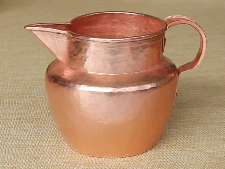 

Handmade Pure Copper Thick Tea Pot Cookware Pot Purple Handle