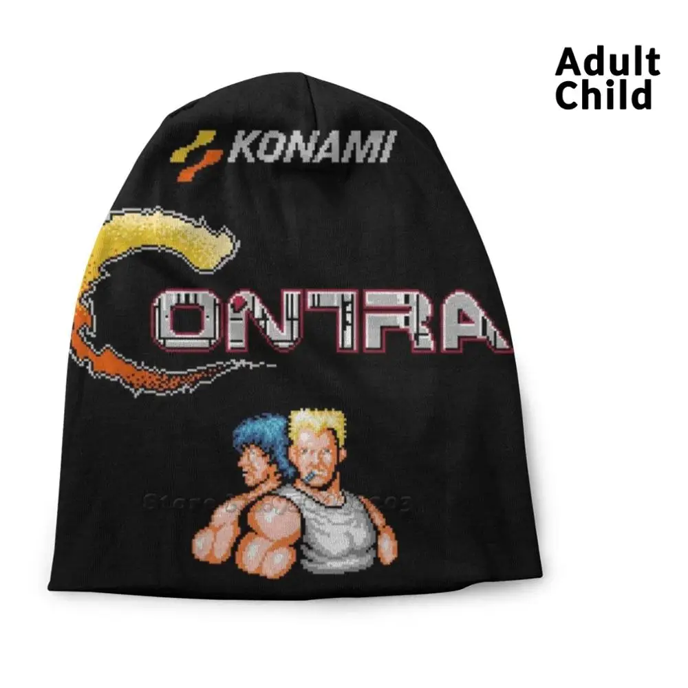 コントラヒップホップキャップビーニー帽子コントラコナミpixelartピクセルファミコンロゴタイトル画面8bitオールドスクールビデオゲームゲーマー スカリー ビーニー帽 Aliexpress