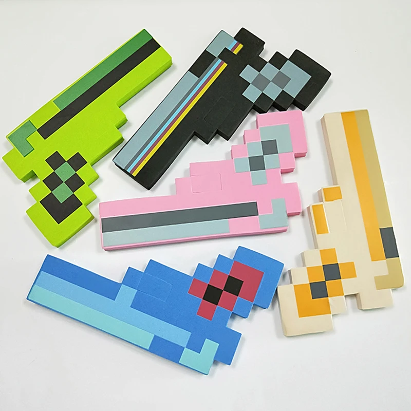 

23cm Minecrafted toys High quality and safety Foam pistol toy gun Weapons Model Toys for Kids Gifts Minecrafted toys