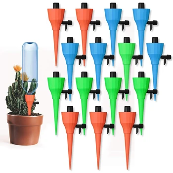 

Plant Self Watering Spikes Devices, 24Pack Adjustable Plants Drip Irrigation Spike with Slow Release Control Valve Switch for Mo