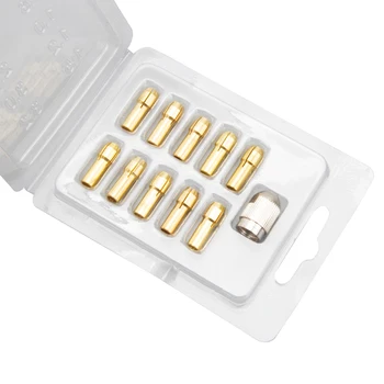 

Pinkman Mini Drill Brass Collet Chuck for Power Tool Rotary Tool 0.5-3.2mm Brass and nut for dremel Drilling Machine accessories