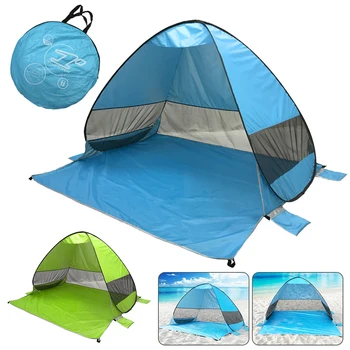 

Beach Tents Outdoor Camping Shelter UV-protective Automatic Opening Tent Shade Ultralight Pop Up Tent For Outdoor Party Fishing