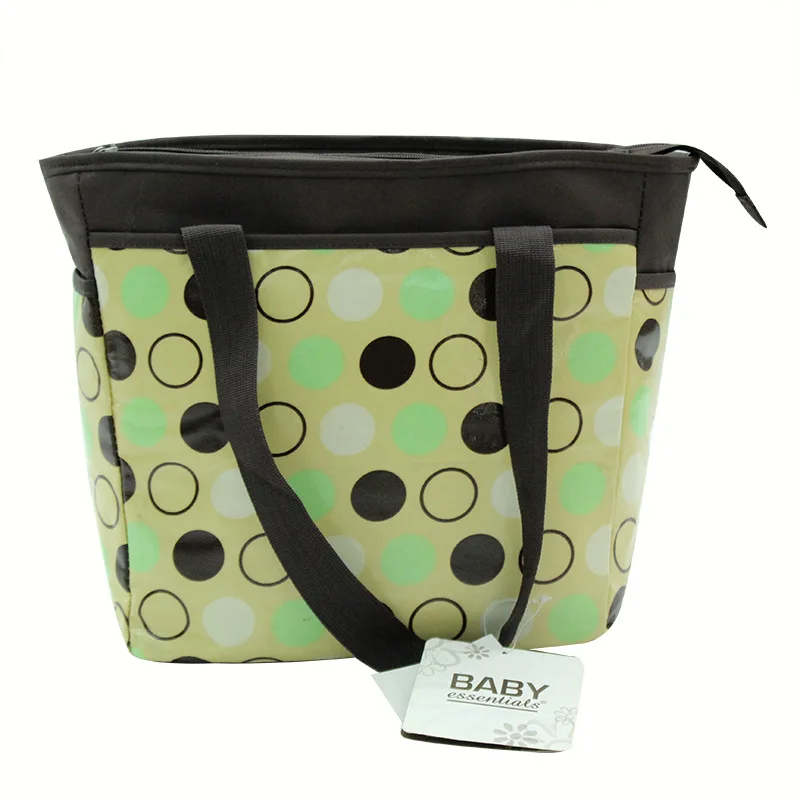

[Special Offer Processing] Fashion Korean-style Top Grade Waterproof Dotted Print Large-Volume Hand Multi-functional Mummy Bag