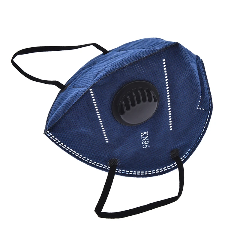 Черная маска PM2.5, маска для лица с защитой от дымки, дыхательная маска с клапаном, маска для рта с защитой от пыли, фильтр из активированного угля, респиратор, муфельная маска для рта - Цвет: 5