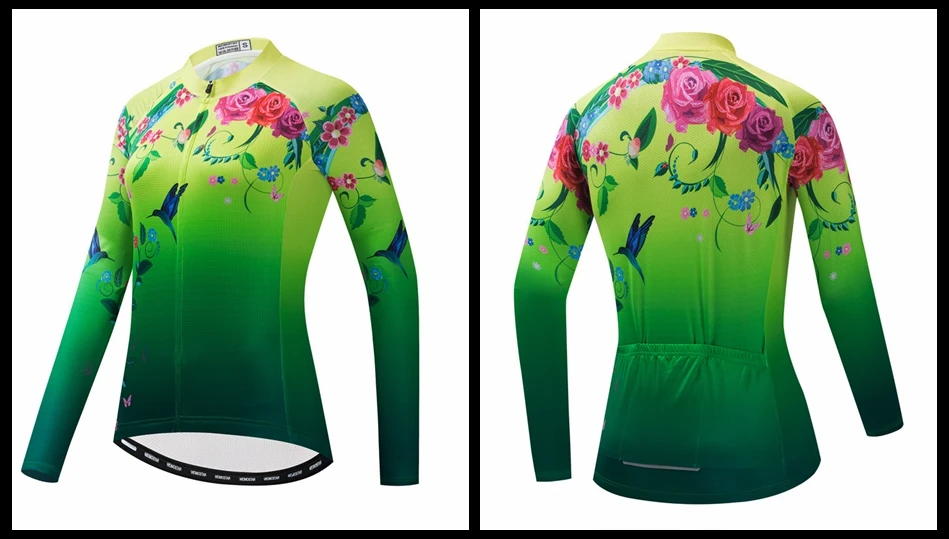 Autumn Women's Cycling Jersey Long Sleeve Mailloy Ciclismo Full Sleeve Bicycle Shirt Quick Dry Bike Jersey Tops Cycling Clothing