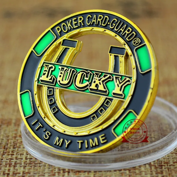 America Challenges Hollow out Chips Props Poker Card Guard LUCKY Commemorative Coins Color Baking Varnish Metal Souvenir Medal-2