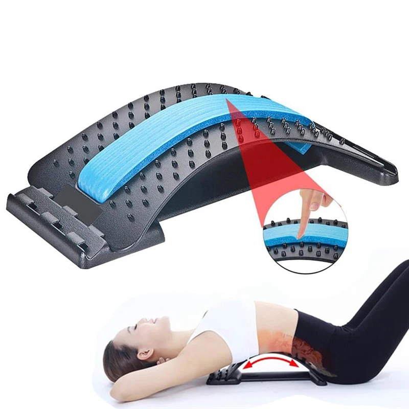 

Stretch Equipment Back Massager Stretcher Fitness Magic Lumbar Support Relaxation Mate Spinal Pain Relieve Chiropractor Massager