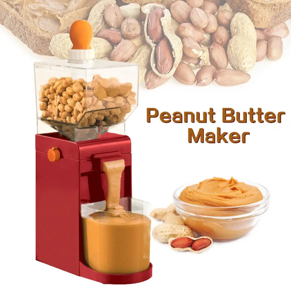 

500ML Electric Grinder Peanut Deep-fried Peanut Butter Maker Cashews Hazelnuts Coffee Grinding Machine Peanut Butter Grinder