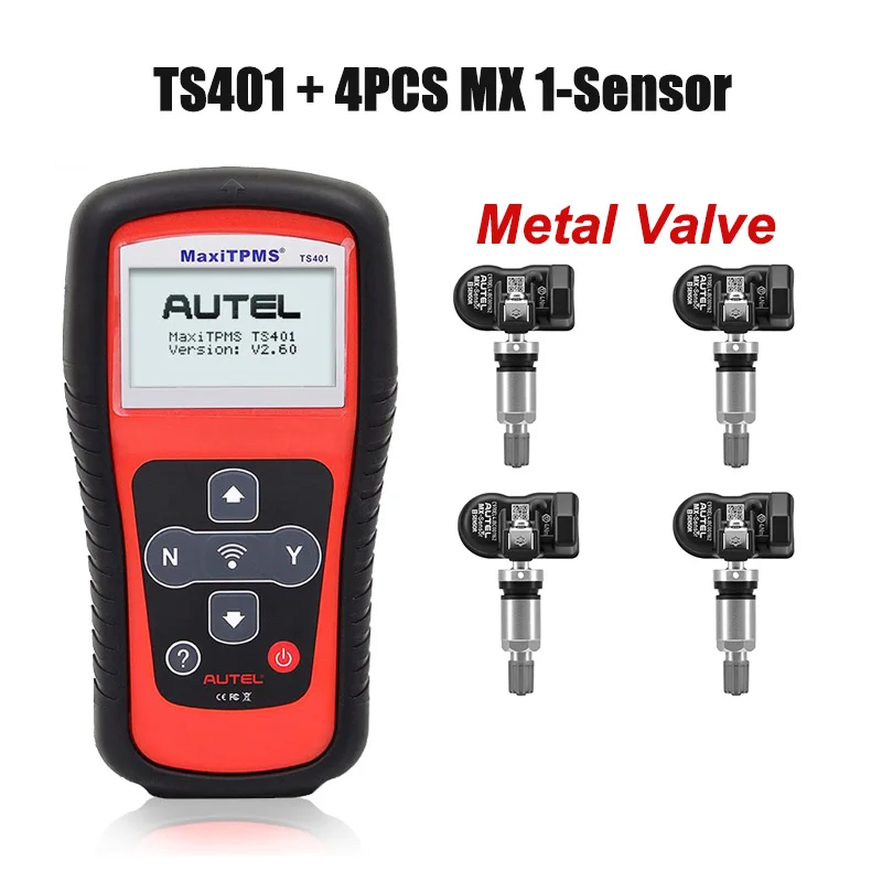 AUTEL MaxiTPMS TS401 TPMS инструмент датчик давления в шинах активатор инструменты Программирование датчики давления в шинах TPMS инструменты активации Univeresal - Цвет: TS401 METAL sensor