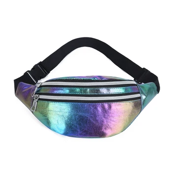 

Fashionable Laser Gradient Belt Bag Popular Casual Diagonal Waist Bag Best Gift for Lady