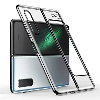 

Ultra-thin Electroplating Phone Case for Samsung Galaxy Fold Accessories Transparent Protective Shell Shockproof Hard Cover