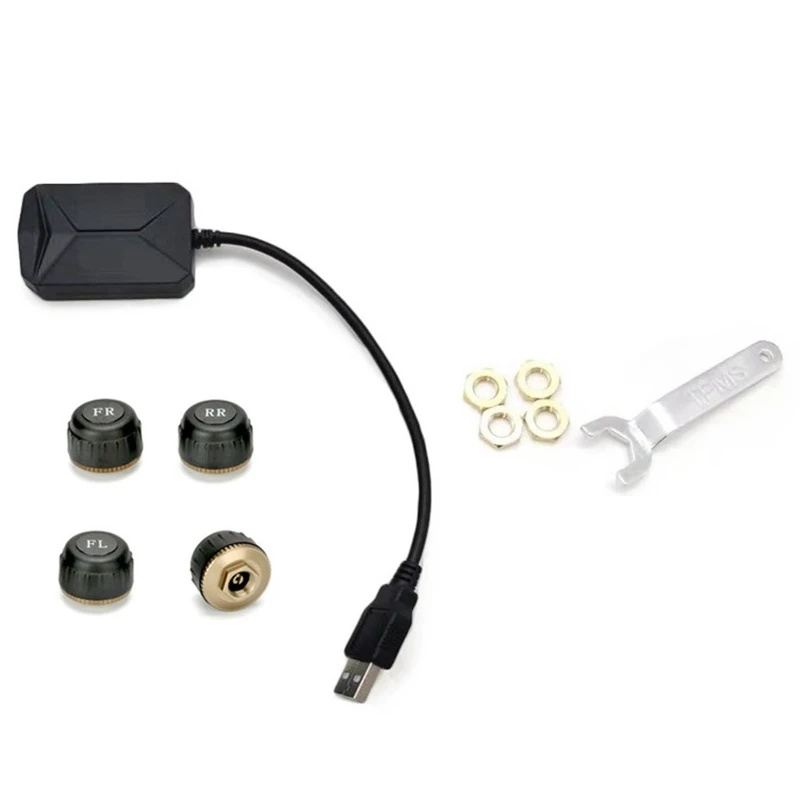 USB Android TPMS система контроля давления в шинах дисплей система сигнализации Внешние датчики Android навигация Автомагнитола 4 датчика