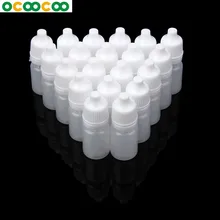50 pces 5ml/10ml/15ml/20ml/30ml/50ml vazio plástico squeezable conta-gotas garrafas olho líquido recarregáveis bottles17