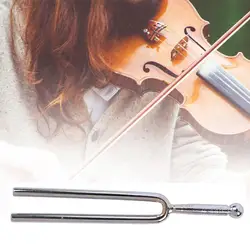 440Hz A Tone Stainless Steel Tuning Fork Violin Guitar Musical Instrument Tuner Violin Accessories Musical Tuning Accesorios