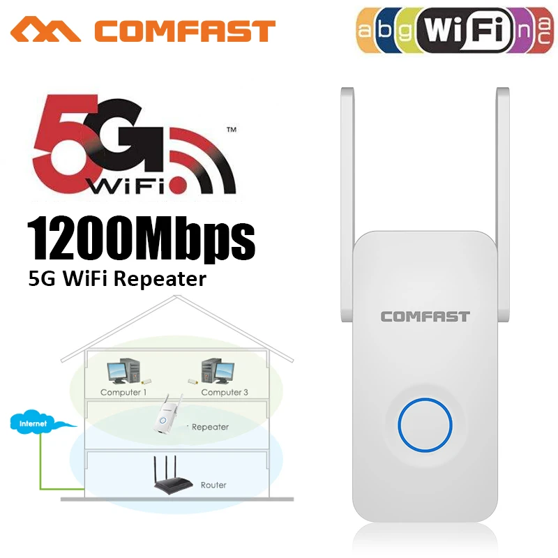 Comfast домашний Wi Fi ретранслятор высокоскоростной 1200 беспроводной расширитель