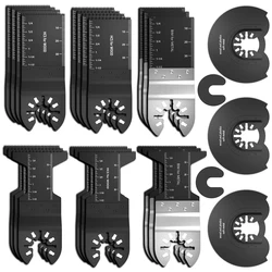 25 pçs/set oscilante ferramenta multi lâmina de serra multi função ferramentas de corte de madeira para renovador ferramentas de corte de energia multimaster