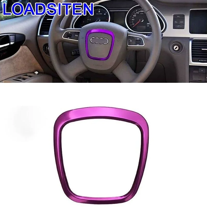 

Car Decorative Chromium Automovil Auto Steering Wheel Interior Mouldings Trim Protecter Parts Accessories 18 19 FOR Audi A1