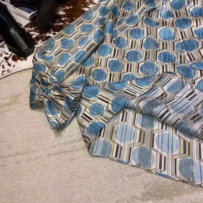 AH12130, модные женские блузки и рубашки,, Подиумные, Роскошные, известный бренд, Европейский дизайн, вечерние, стильная женская одежда