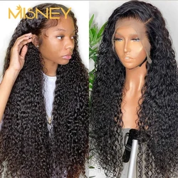 30 32inch Lace Front Human Hair Wigs Water Wave HD Transparent 13x4 13x6 Lace Frontal Wig Pre Plucked Hairline Wig For Women