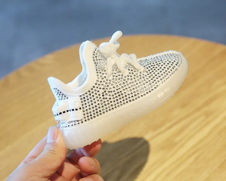 Goede Baby Rhinestone Sneakers Kokosnoot Schoenen Herfst 0 2 Jaar Jongen Sport Schoenen Meisjes Peuter Schoenen Zachte Bodem Kinderen schoenen