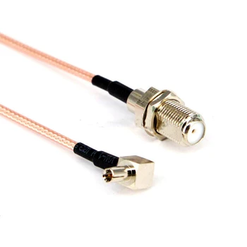 

10pcs RF adapter RF connector F to Ts9 Cable F Female to TS9 Right angle RG316 Pigtail 15cm Cable for antenna booster