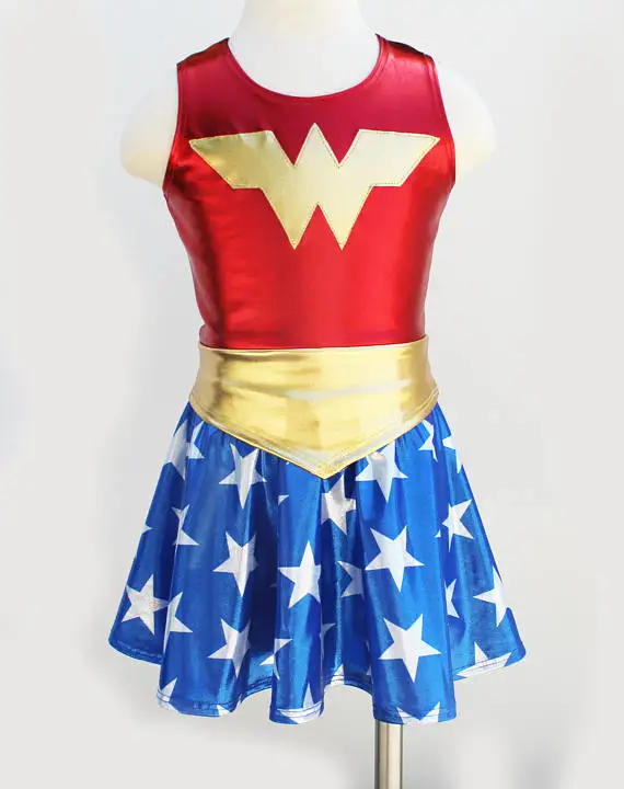 SuperHero Girls TuTu Dress Hot Halloween Costume (3-9Years) Diana Party Dress