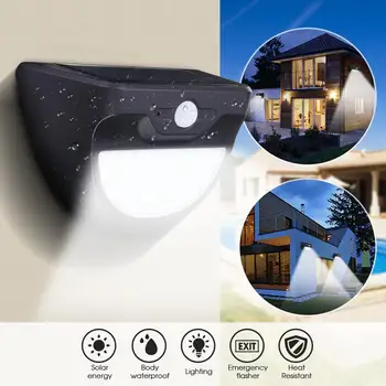 

Solar Powered 37 LED Radar Sensor Wall Light Waterproof Outdoor Security Light Garden Decor Landscape Lawn Fence Lamp