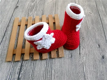 

QYFLYXUE Baby walking wool hand woven baby shoes, star style decorations, newborn gift baby shoes