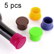 Пищевая Прочная гибкая силиконовая Силиконовая винная пробка затычка для бутылок с шампанским уплотнитель для напитков барные инструменты без утечки