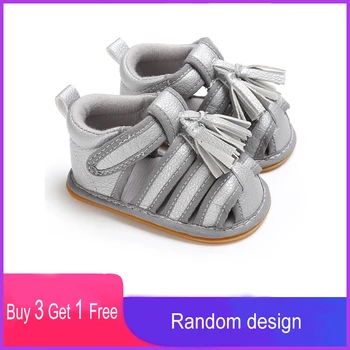 

Summer Children Tassel Princess Covered-toes First Walkers Cut-outs Beach Shoes Soft Baby Girls Flats Newborn Kids Toddler Shoes