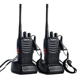 BAOFENG – walkie talkie Portable BF 888S UHF, Radio bidirectionnelle, émetteur récepteur 16 canaux 888s 400 470MHz, 2 pièces/lot 