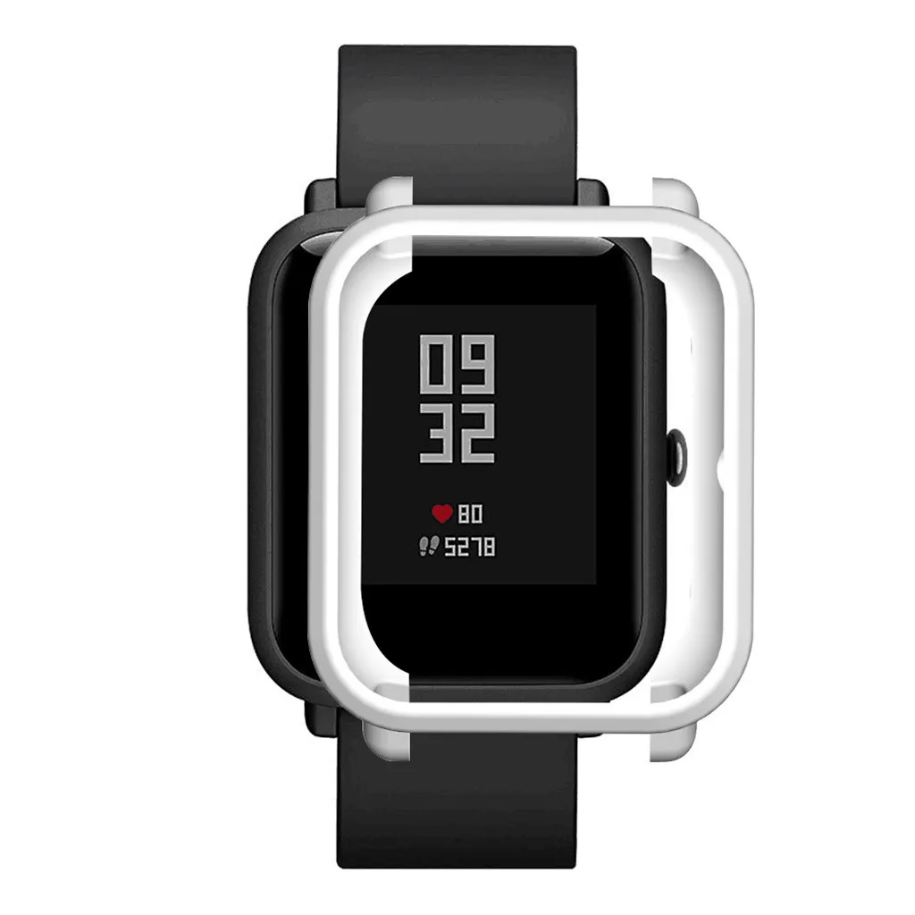 Белый Мягкий ТПУ чехол Защитный чехол для Xiaomi Huami Amazfit Bip Youth/Lite - Цвет: Белый