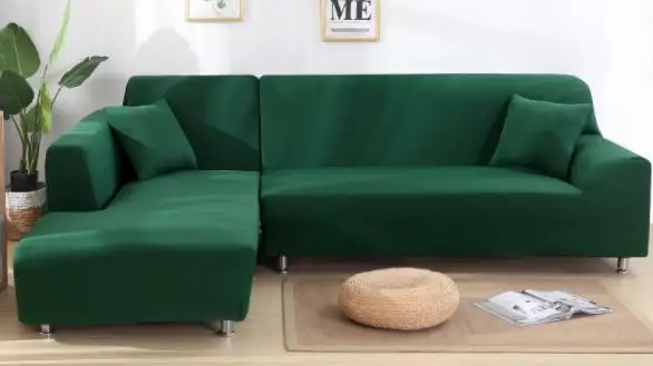 Dark Green Эластичный чехол на диван, все включено, Нескользящие чехлы для диванов, чехлы для диванов, Одноместный/Два/три/четыре места - Цвет: Dark Green