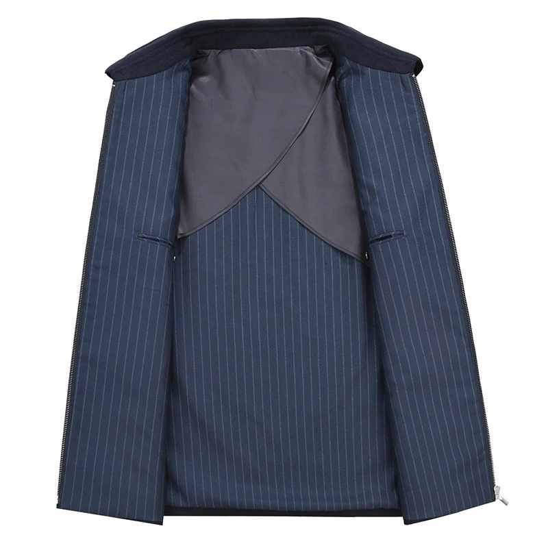 10XL 8XL 6X Men Jacket Warm Winter Trench Coat Outwear Overcoat Turn-down collar Casual Windbreaker Overcoat Jackets Wool Blends