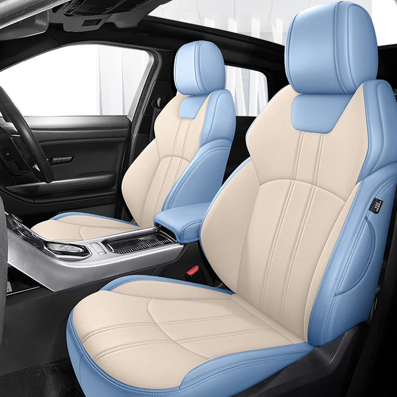 thumbnail image 1 of Fundas de asiento de coche de 5 asientos de cuero Nappa para Hyundai Elantra 2004 2005 2006 2007 2008 2012 2013 2014 2015 2016 2017 2011 accesorio, 1 of 5