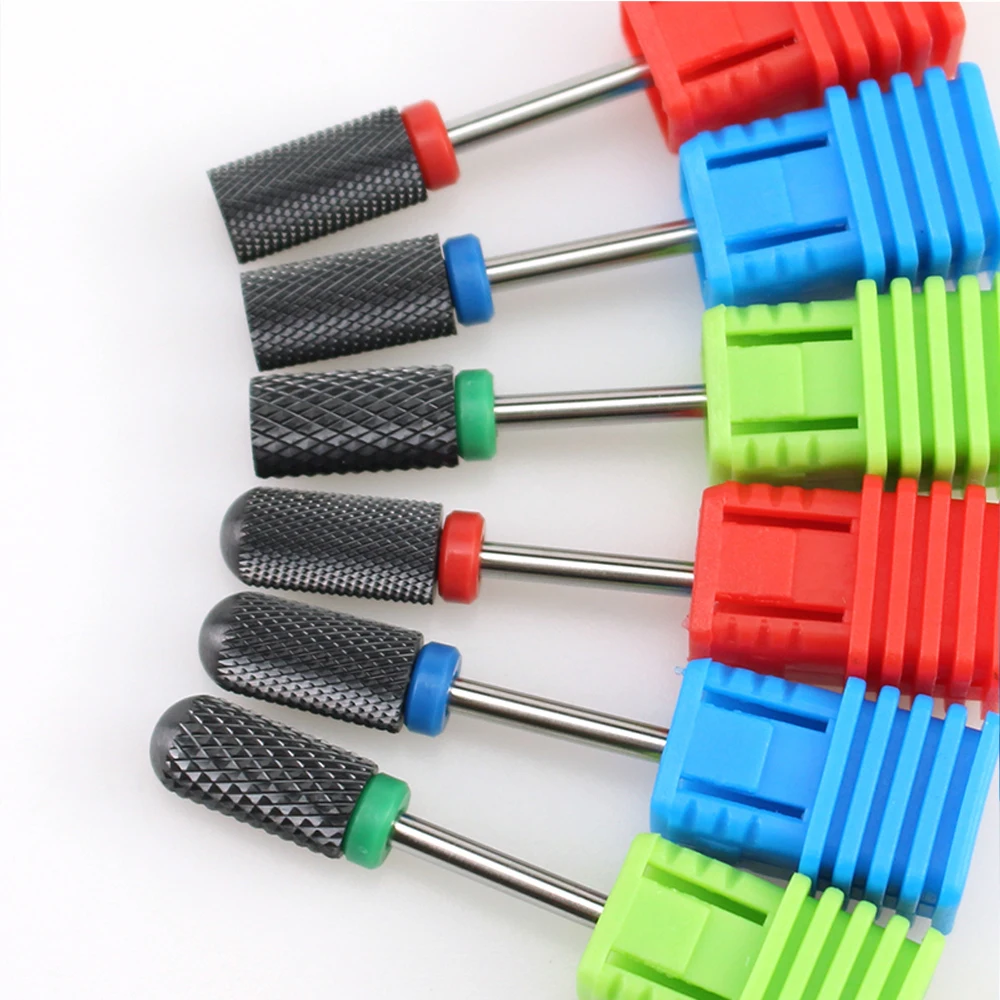 

1Pc Black Bullet Ceramic Nail Drill Bit Rotate Burr For Electric Manicure Machine Milling Cutter Accessoy Nail Art Equipment
