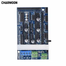Placa de controle da impressora 3d rampas 1.6 painel expansão 4 camadas pcbs com peças do dissipador calor rampas atualizadas 1.4 compatível mega 2560