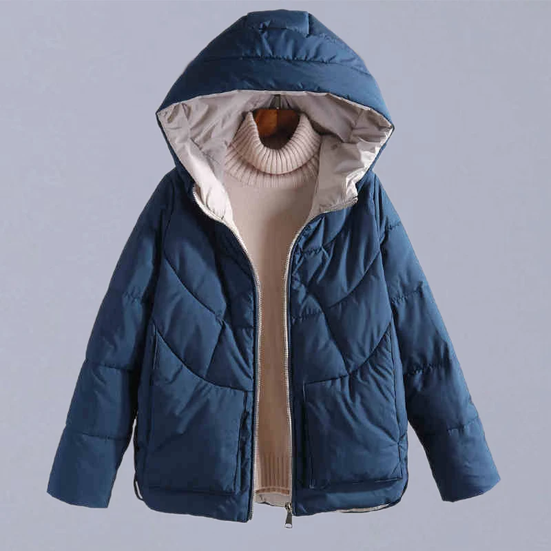  Autumn Winter Warm Thick Coats Women Jackets New Fashion Hooded Casual Cotton Parka Female Outerwea