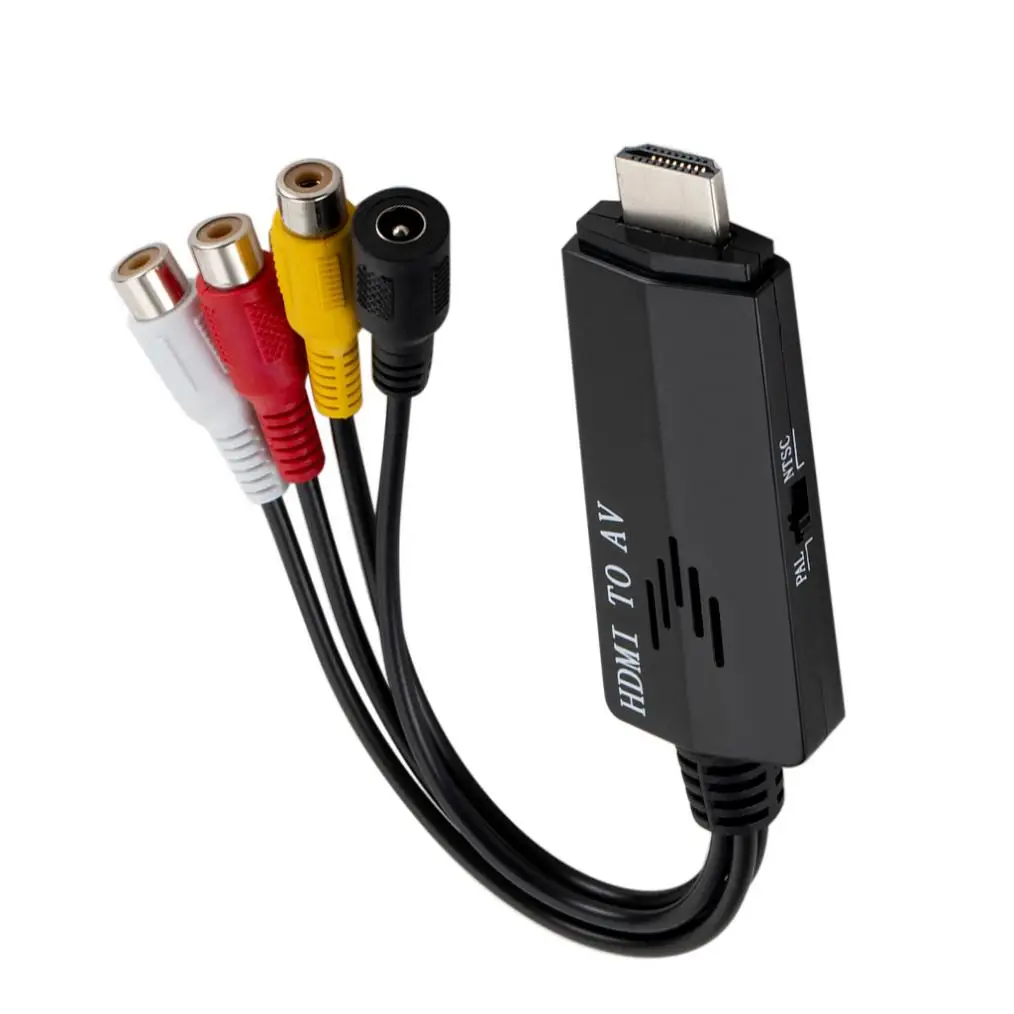 1080P HD HDMI К AV RCA конвертер Кабель-адаптер STB к старому телевизору