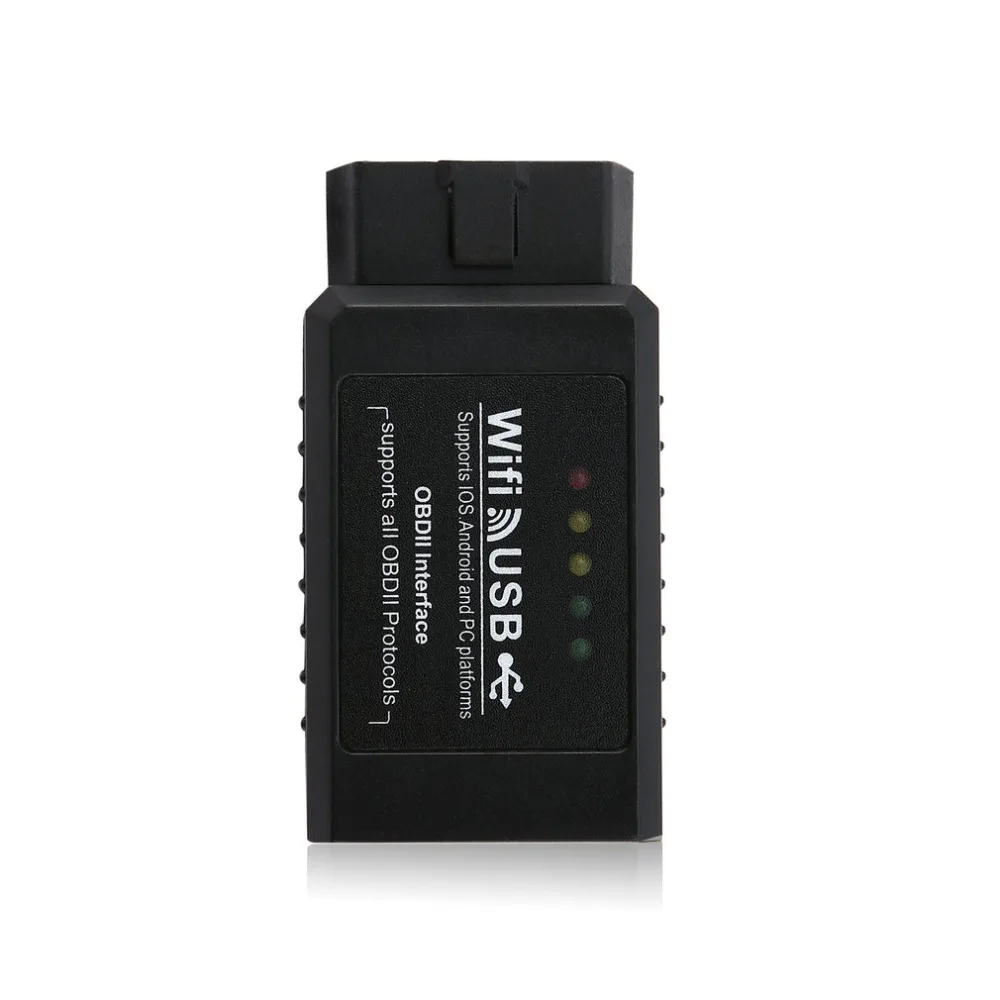 ELM327 wifi USB сканер OBDII Автомобильный диагностический интерфейс считыватель кодов для Android/IOS/PC USB wifi ELM327 инструмент сканирования