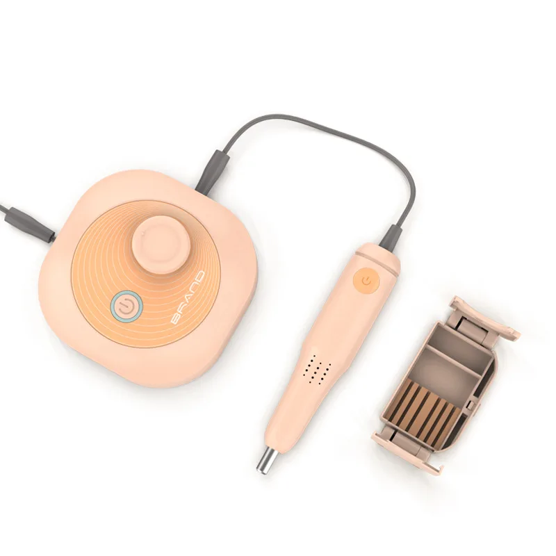 Orange AU Plug 25000 об/мин Электрическая дрель для маникюра и педикюра, набор для маникюра и педикюра, полировочное оборудование для удаления напильника, левосторонние инструменты - Цвет: Orange AU Plug