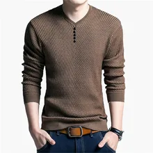 Zogaa Sweater Men Casual V-Neck Pullover Men Spring Autumn Slim Fit Solid Sweaters Winter Knitted Cashmere Cotton Jumper Homme